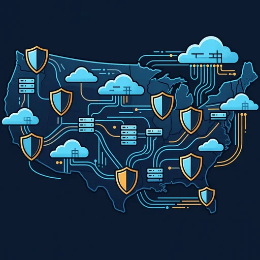 Cloud infrastructure icon